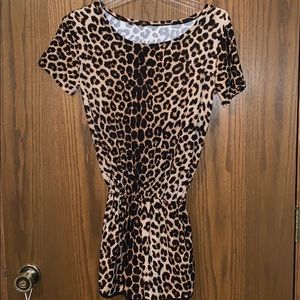 Cheetah Print Romper
